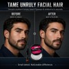 Clear Eyebrow Gel for Men with Dual-Ended Brush, Strong Hold