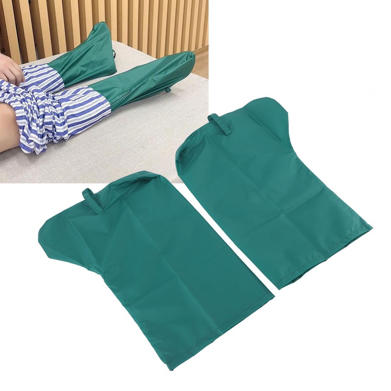 Leg Wearing Aid Cover Green Nylon Friction Prevention Pants Foot