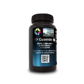 GUANIDE (L-Arginina, L- Glicina, Ruda Cabruna) - 60 Cápsulas 625 mg SOPORTE NATURAL PARA NIVELES DE GLUCOSA SALUDABLE