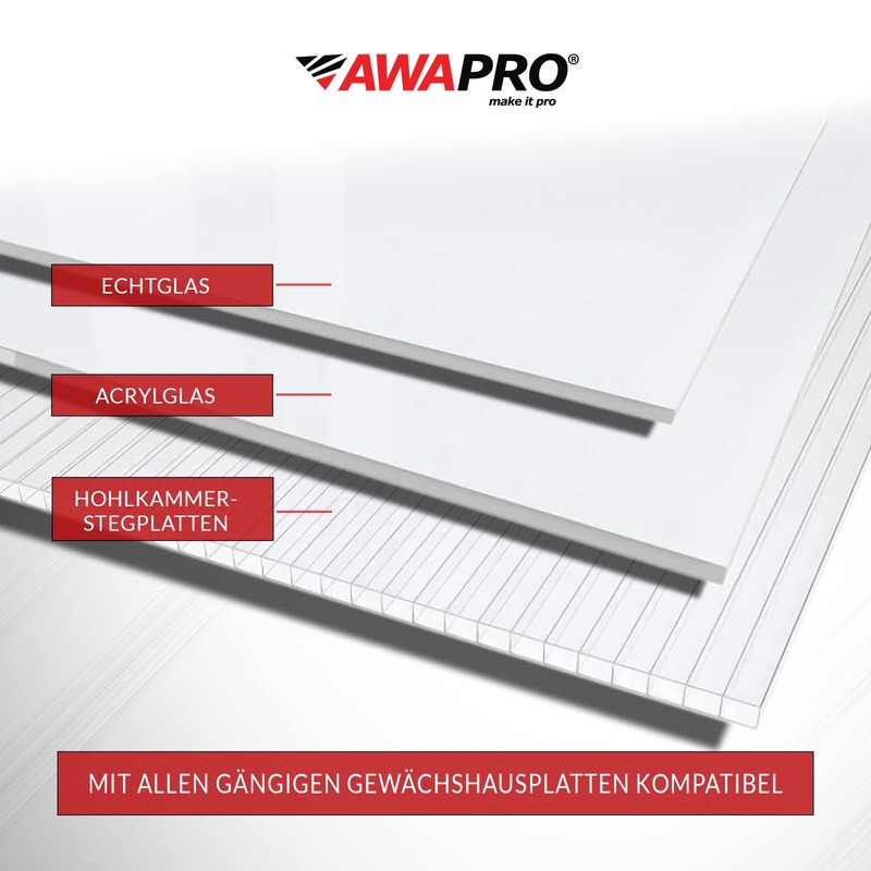 AWAPRO Greenhouse Clips Stainless Steel for Greenhouse – Rustproof Clips