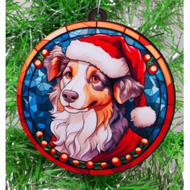 Generic Collie Dog Breed Santa Ornament