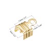 uxcell 200Pcs Fold Over Cord Ends, 5x7.5mm Terminators Crimp End