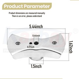 Karbay 72610-VG3-030 Blade Holder Set for Honda HRR216K6 PDAA HRR216K6 VKAA HRR216K7 PDAA Models, Also w/ 90105-960-710 Mower Blade Hex Bolts and 90502-VG3-000 Spring Ring
