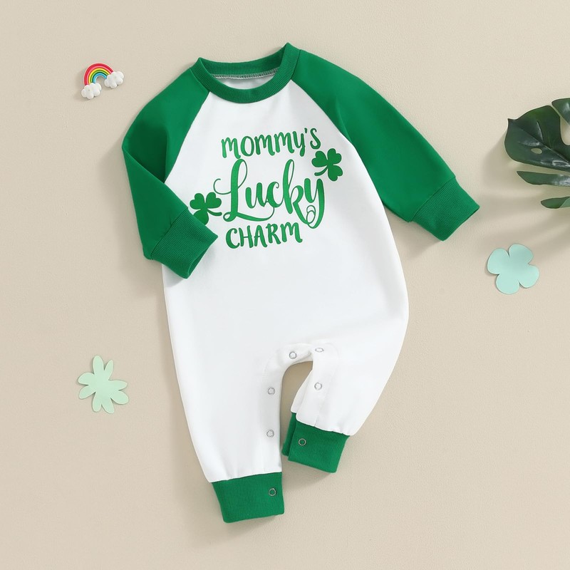 Infant Baby Boy St. Patrick 's Day Outfit Letter Printed