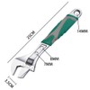 Monkey Wrench, Wide Adjustable Wrench, Multi-functional Spanner, 9.8 inches (250
