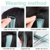 OUDQFCJ Pack of 20 Heat Resistant Coloured Hair Extensions Clips