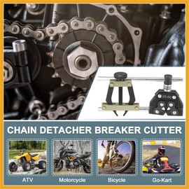 Partuto Roller Chain Tools Kit 25-60 Chain Detacher Breaker Cutter Tool Roller Chain Puller Holder Connection for Bicycle Bike Motorcycle Go Kart ATV Chains Replacement Carbon Steel Black Replacement