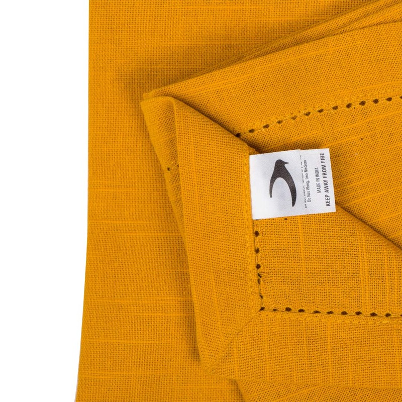 Penguin Home Hemstitched Pure Cotton Washable and Reusable Oversized Kitchen
