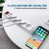 EXTRASTAR ExtraStar 5-Fach Steckdosenleiste mit Schalter und Kindersicherung,5M 3G1.5mm2 Kabel