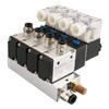 Baomain 4 Space Pneumatic Solenoid Valve 3V210-08 12VDC PT1/4 2