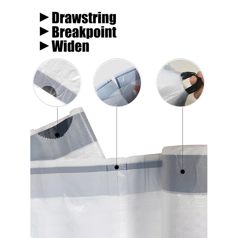 取っ手付きゴミ袋 100枚 10l 白 半透明 強 取り出しやすい 収納 臭わない エコ素材