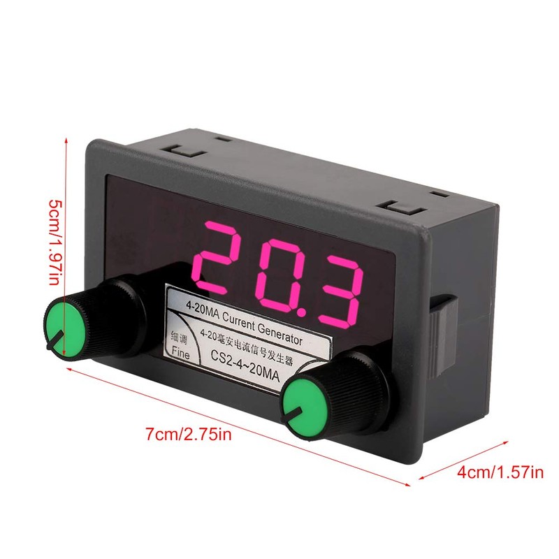 4-20mA Digital Current Analog Signal Generator Coarse/Fine Tuning Constant Current