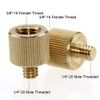 CAMVATE Thread Adapter for Tripod 3/8-16 Female to 1/4-20 Male(2