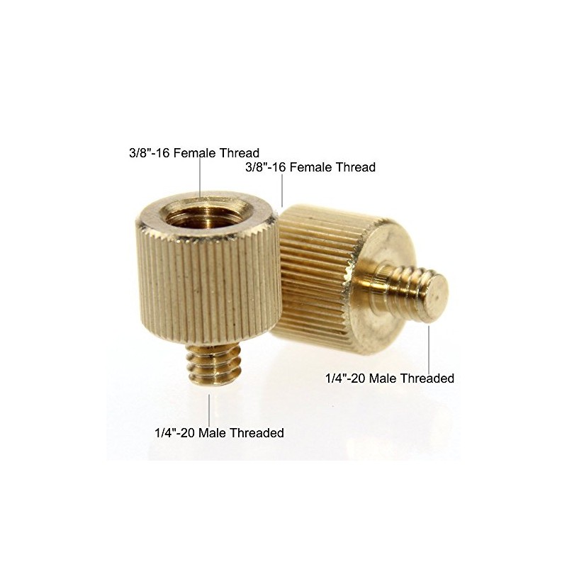 CAMVATE Thread Adapter for Tripod 3/8-16 Female to 1/4-20 Male(2