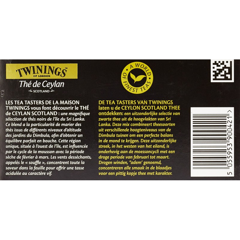 Twinings Scotland Ceylon Tea 20 Sachets 40 g - Pack