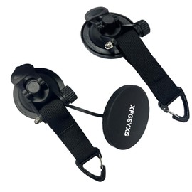 Heavy Duty Suction Cup Anchors with Hooks, 2 PCS Strong Vacuum Tie Down Suction Cup Camper Accessories for Outdoor Camping Tarp Car Side Awning RV Boat Window Glass Surfing Home Workshop