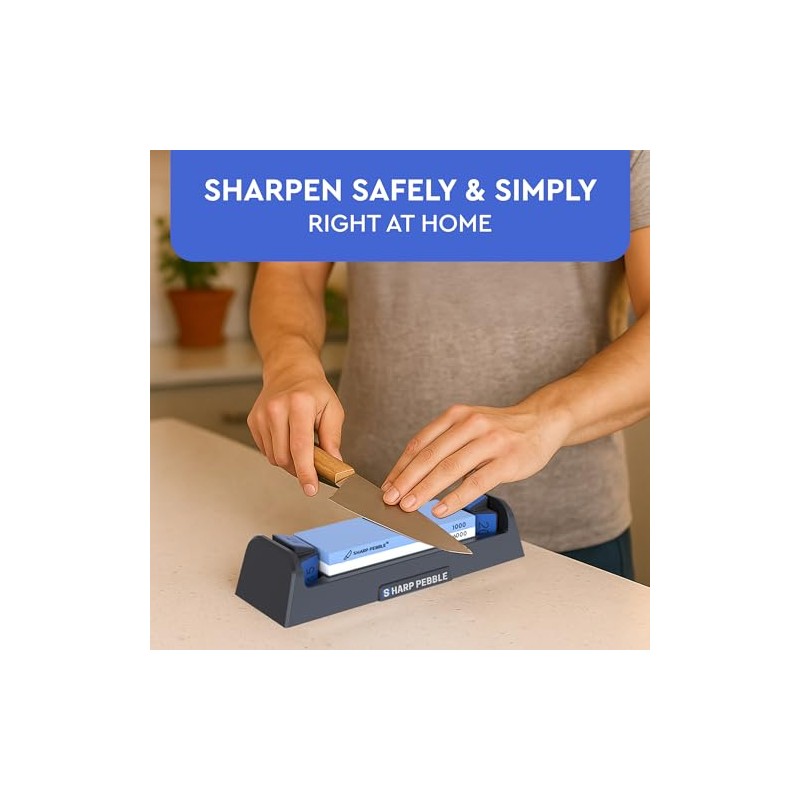 Sharp Pebble Complete Whetstone Knife Sharpening System – 1000/6000 Grit