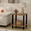 MMEOLUOOK Large End Table Square Side Table Modern Sofa Table
