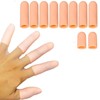 Mcvcoyh Gel Finger Cots, Finger Protector Support-10 Pcs Trigger Finger