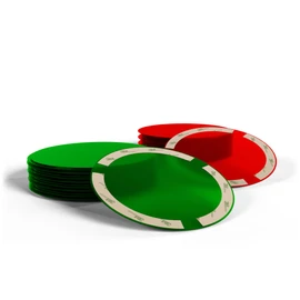 Spectrom Illumination Lenses for Pot Lights & Recessed Lighting | Instant Colour Change, Tool-Free Setup, Reusable & Eco-Friendly, Any Event, Easy Peel & Press Application (Red (6pcs) & Green (6pcs))