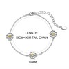 Philip Jones Crystal Daisy Anklet Created with Zircondia® Crystals
