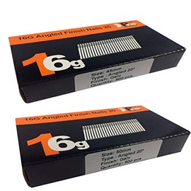 Mixed Handy Packs - Quantity 1000 Brad/Nails16 Gauge Angled for Paslode, Dewalt (45mm + 50mm Angled 16 Gauge)