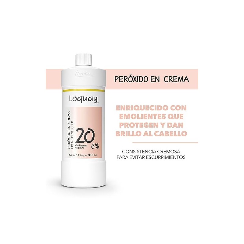 Peróxido en Crema 20 Volúmenes 1 Lt