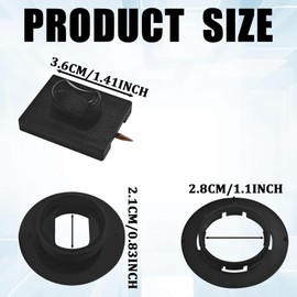 KUQUTIDY 4PCS Car Floor Mat Clips, Non-Slip Carpet Retainer Clips, Double Layer Foot Pad Buckle Fixing Clips Set, Universal Car Accessories