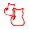 Custom Cutters Cat Shape Cookie Cutters | Set of 2