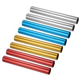 PATIKIL Aluminum Relay Batons, 1 Set Field Track Relay Event Baton for Race Gym Track and Field Equipment Class Games Outdoor Sports Running Practice, Multicolor