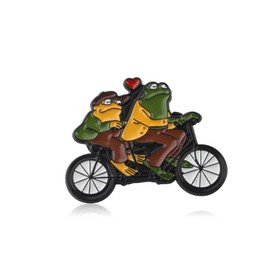 BEKECH Frog Toad Inspired Brooch Pin Classic Book Pin Book Lover Gift Fans Ideal Friends Gift Frog Lover Gift (green)