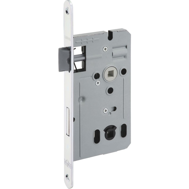 Dormakaba Mortice Lock Ergo Toilet Backset 55 Galvanised Steel Silver-Coloured