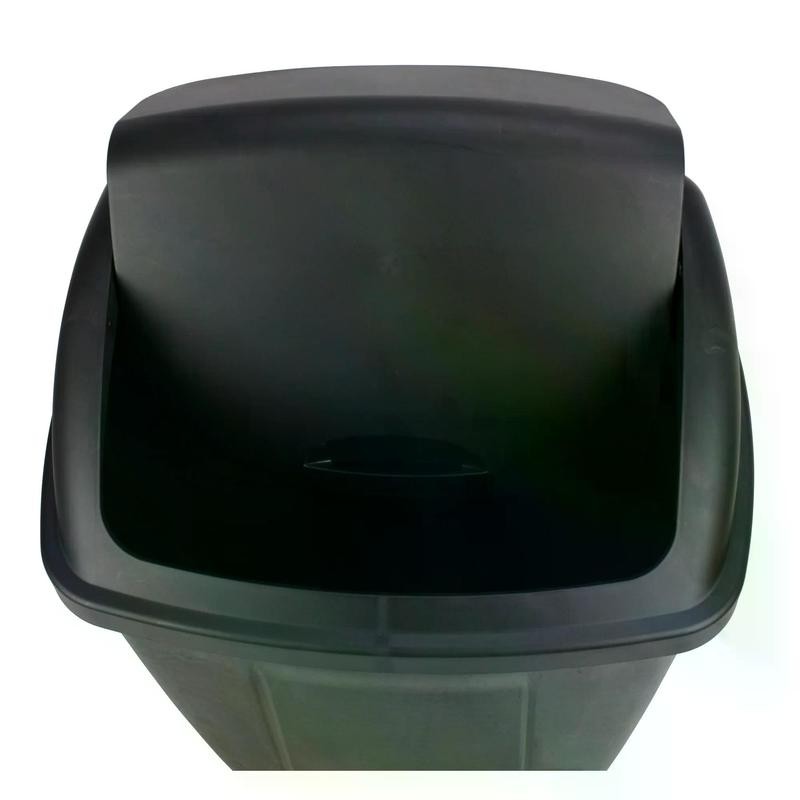 Mainstays 13 Gallon Trash Can, Plastic Swing Top Kitchen Trash