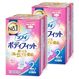 Sofy Body Fit Regular Daily Use, With Feathers, 80 Sheets (20 Sheets x 4 Pieces) (Sanitary Supplies Napkins)