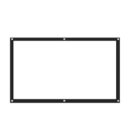 Polyester Projection Screen Canvas in Multiple Sizes: 60", 72", 84", 100", 120", 150" for Home Theater & Presentations