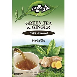 Dalgety Green Tea & Ginger Herbal Tea (20 Tea Bags) (Pack of 3)