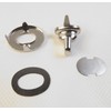 Turn Button, Eyelet & Stud, Single Height Two Prong Stud,