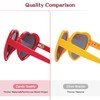 Zando Oversized Red Heart Shaped Sunglasses for Women - Stylish