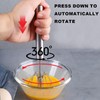 Semi-automatic Whisk, Stainless Steel Egg Beater, Versatile Milk Frother, Hand