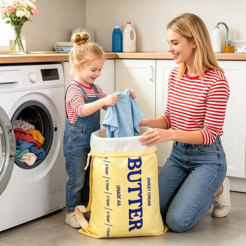 Funny Butter Laundry Bag, 29" x 18" Laundry Bags with