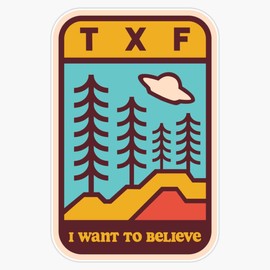 MAGNET The X-Files I Want to Believe Logo Magnetic Vinyl Sticker 5"