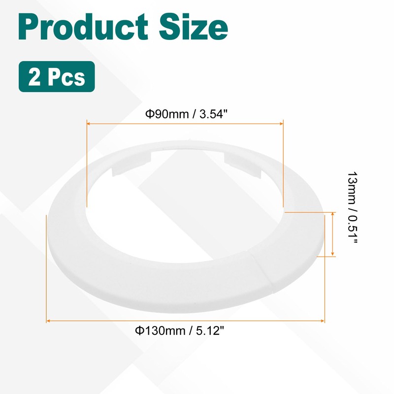 uxcell Escutcheon Plate, 2Pcs 90mm - Fit 3.5" Outer Diameter