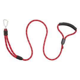 RC Pets Durable, Comfortable, Secure Rope Premium Leash | 1/2"x5", Black (Red, 5/16" x5')