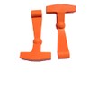 BEAST COOLER ACCESSORIES Replacement Lid Latches (2-Pack) Compatible with All Yeti Hard Coolers - Larger, More Durable, Ergonomically Improved Design (Traditional Orange)