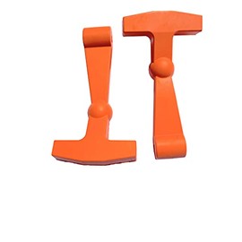 BEAST COOLER ACCESSORIES Replacement Lid Latches (2-Pack) Compatible with All Yeti Hard Coolers - Larger, More Durable, Ergonomically Improved Design (Traditional Orange)