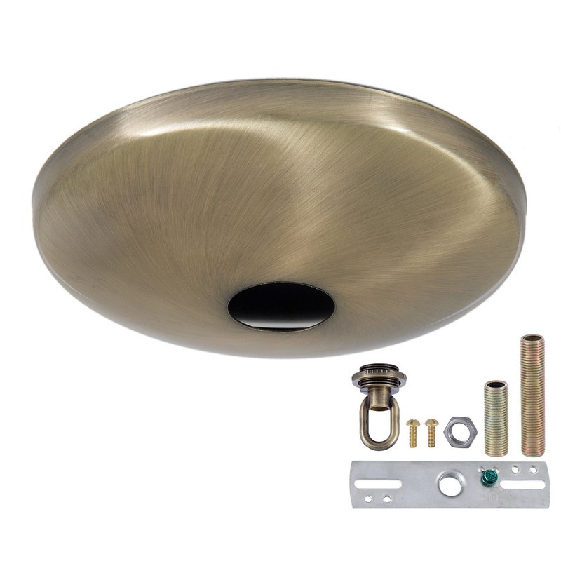 B&P Lamp® Screw Collar Canopy Kit (Antique Brass)