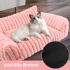 Cute Cat Couch Bed for Indoor Cats, Fluffy Cat Sofa