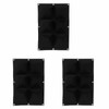 3Pcs 6 Pocket Plant Growing Bag Degradable Wall Hanging Felt