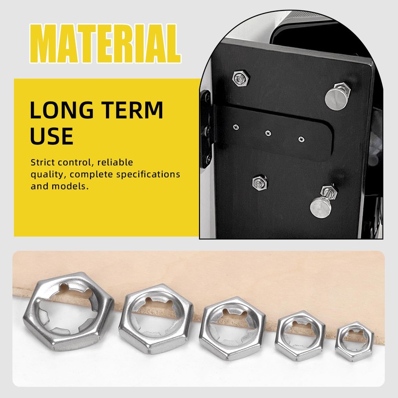 Mardatt 105Pcs M6 M8 M10 M12 M14 Push On Lock