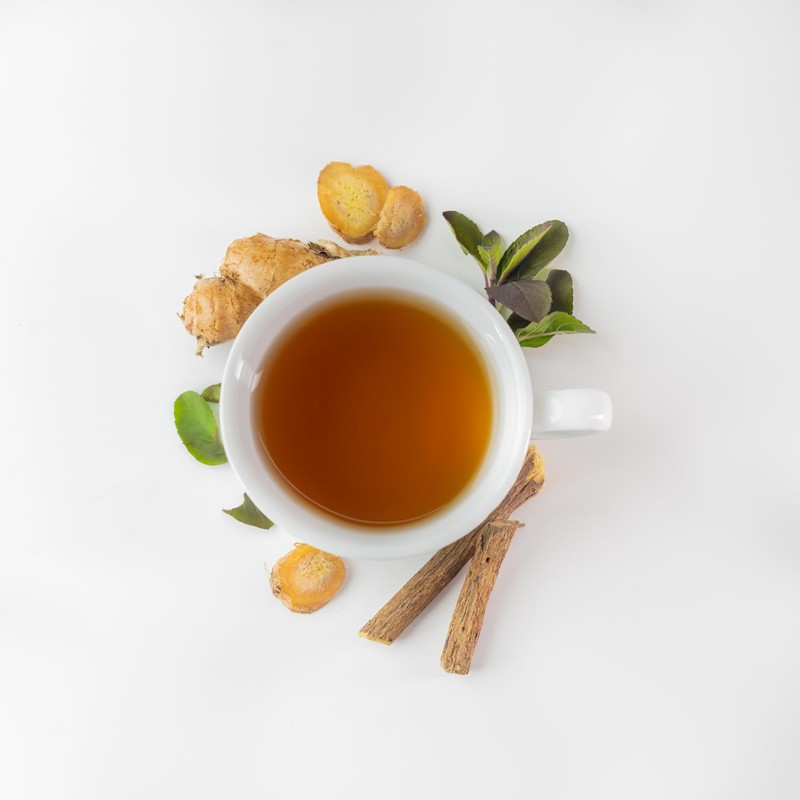 Deconges Tea - Tulsi Ginger with Organic Ingredients - Herbal,